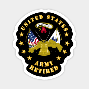 US Army Center - Retired Magnet