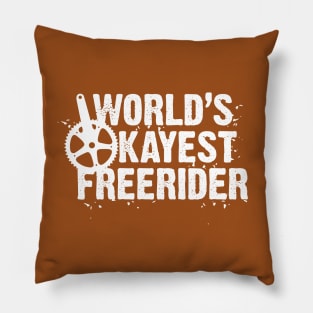 World's Okayest Freerider Pillow