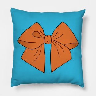 Pumpkin Vector Bow Pillow