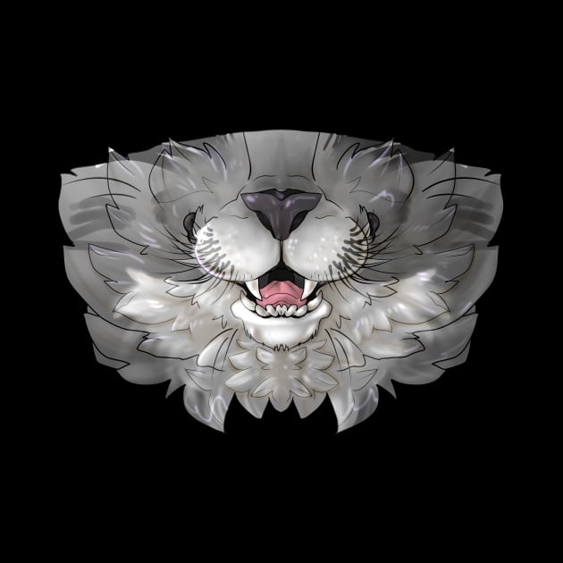 Gray/White Cat Mask by Acteus