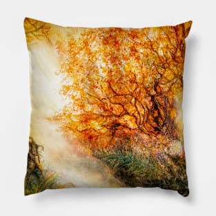 Magical light of Autumn Pillow