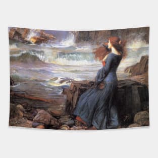 Miranda - The Tempest by John William Waterhouse Tapestry