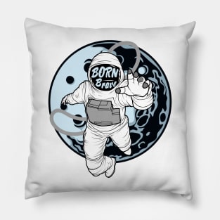 'Born Brave' Military Public Service Shirt Pillow