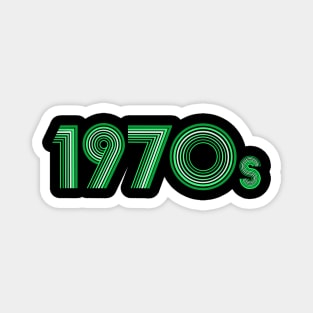 Groovy Green Disco Font Magnet