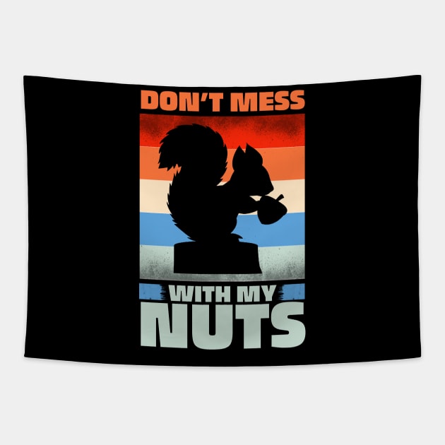 Funny Squirrel Quote Tapestry by Imutobi