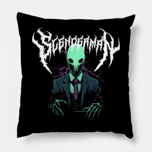 Slenderman Death Metal Style Design Pillow