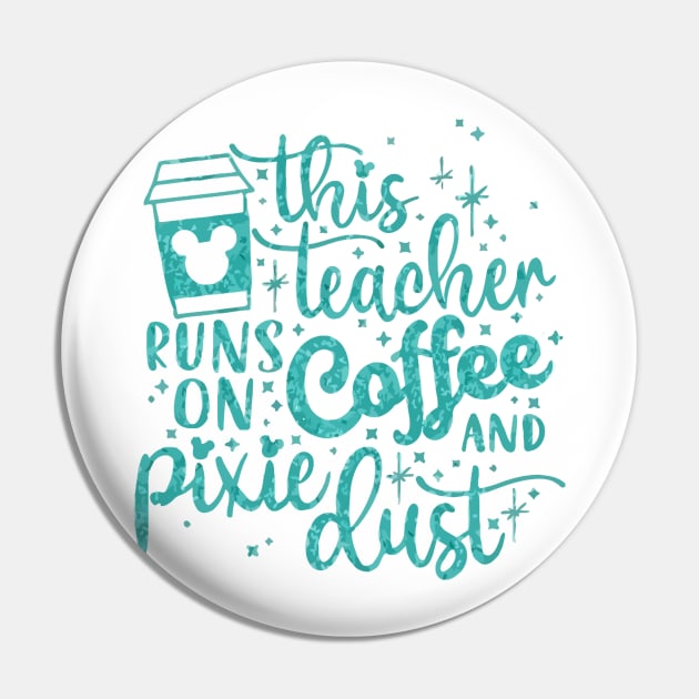 Teacher runs on Coffee Pin by metengs