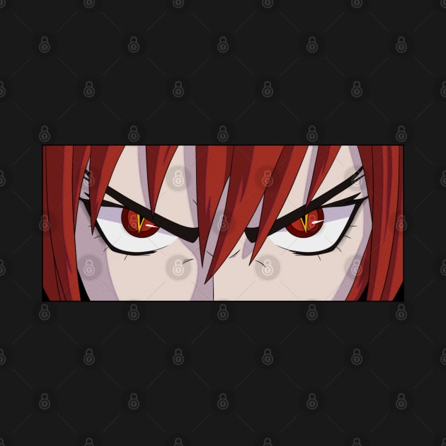 Red demon anime eyes by Freyzumi