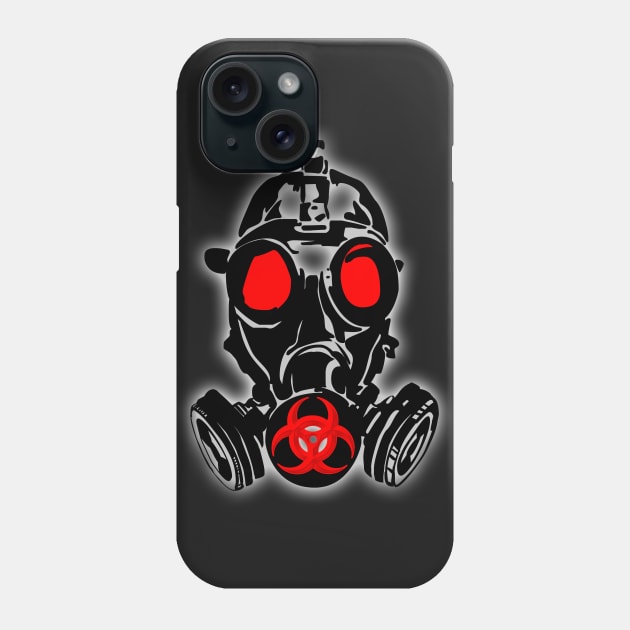 biohazard, gas mask Phone Case by hottehue