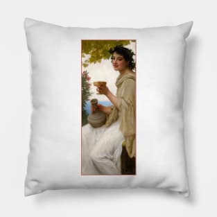 Bacchante by Bouguereau Pillow