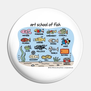 art school of fish Pin