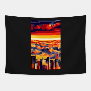 Sunset City Tapestry
