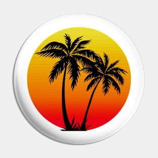 Palm tree sunset Pin