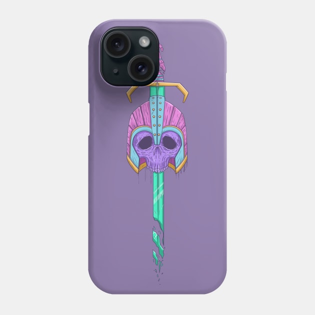 Medieval Warrior Skull Phone Case by artub