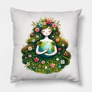 Mother Earth Day Pillow