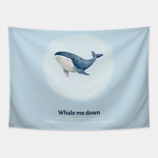 Watercolor Whale - Whale me down Tapestry