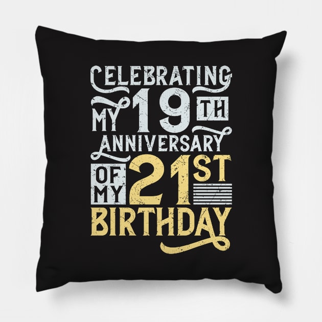 40th Birthday Shirt - 40 Years Old Pillow by redbarron