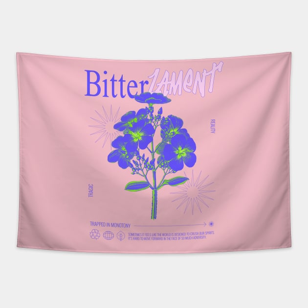 Bitter Lament Sad Sadness Tragic feelings wild flower Tapestry by Tip Top Tee's