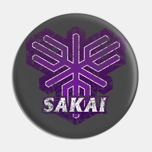 Sakai Municipality Japanese Symbol Distressed Pin