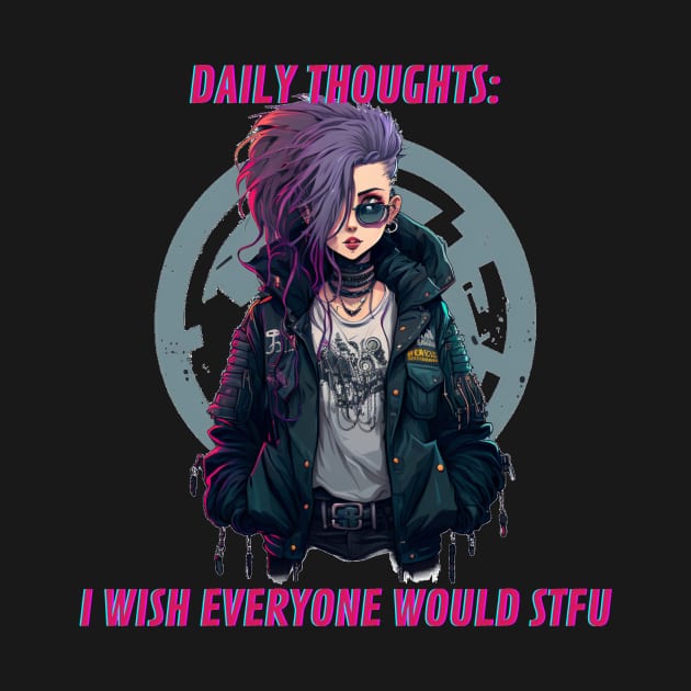 STFU - Cyberpunk - Pastel Punk Girl by The Multiverse is Female