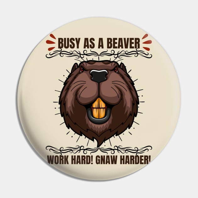 Beaver Pin by Pearsville