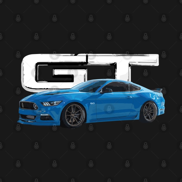 mustang gt 5.0 grabber blue on bags by cowtown_cowboy