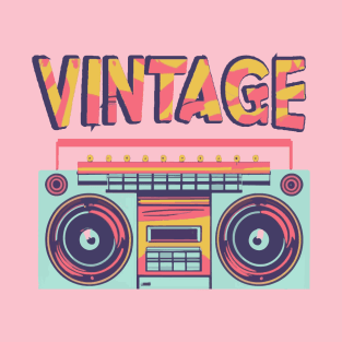 Vintage Retro Boom box T-Shirt