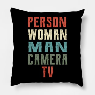 Person Woman Man Camera Tv election Pillow