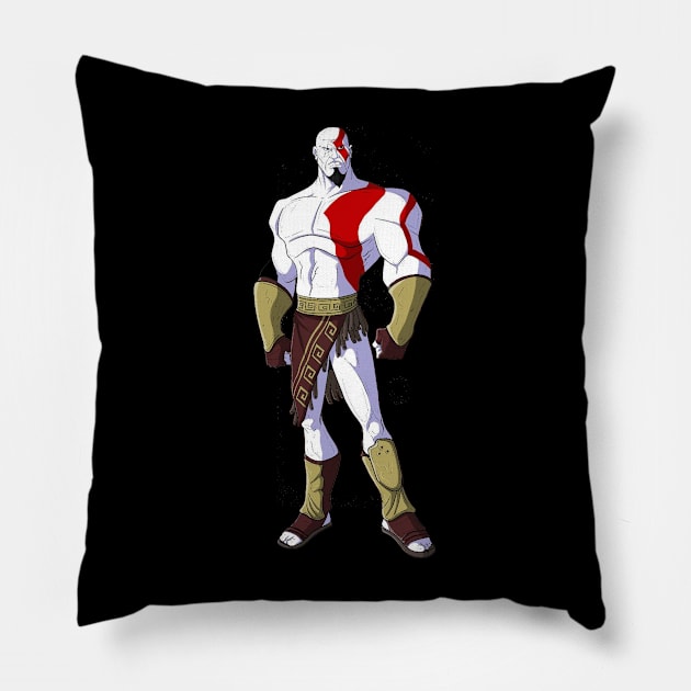 kratos Pillow by dubcarnage