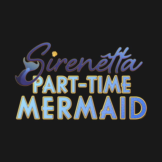 Sirenetta: Part-Time Mermaid Logo by Tiny Siren Animation