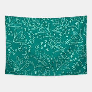 Flower repeat pattern Tapestry