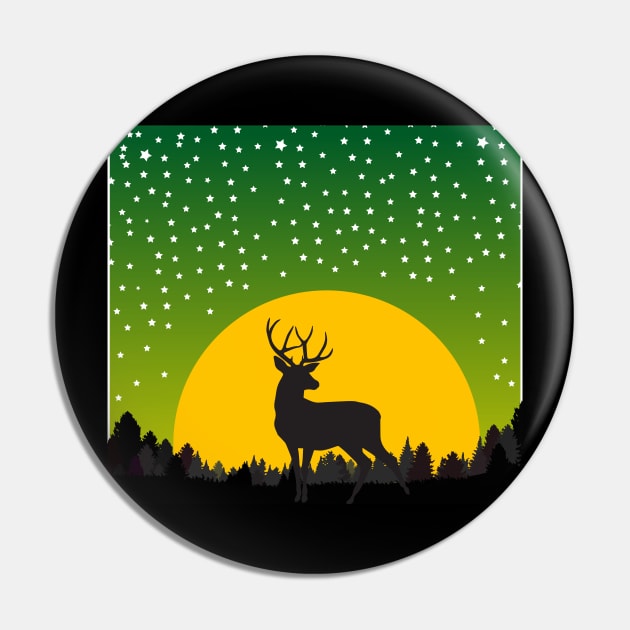 Deer Pin by JulietLake