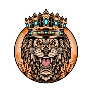 Roaring lion with crown T-Shirt