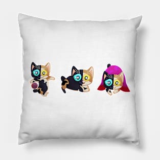 Lucchi the Chimera short tailed kitten 9 Pillow