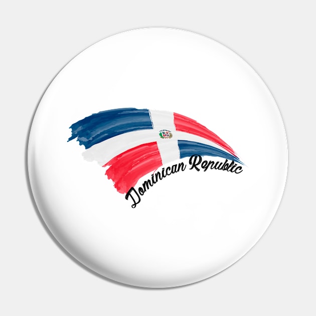 Dominican Republic flag Pin by SerenityByAlex