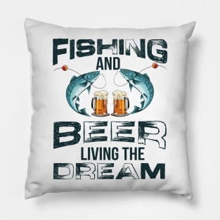 Fishing and Beer Pillow