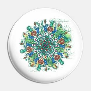 PRETTY ART MANDALA #44 Pin