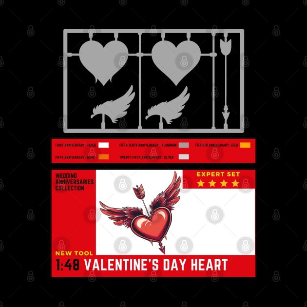 Plastic Sprue scale model valentine's day by GraphGeek