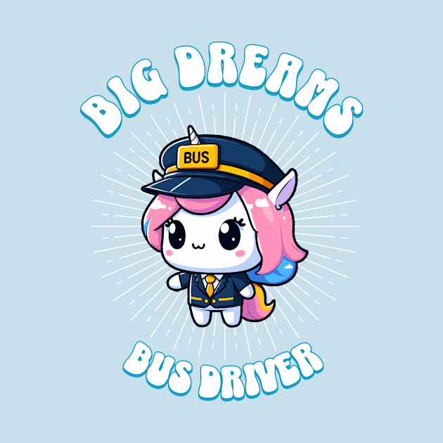 Big Dreams Bus Driver Unicorn Ocean Edition by Pink & Pretty