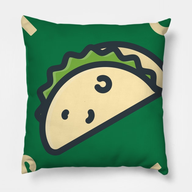 Taco Inspector (light) Pillow by mikevotava