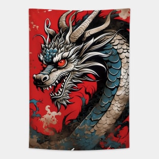 Chinese Red Dragon Art Tapestry