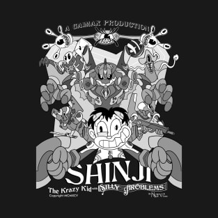 Shinji Krazy Kid with Silly Problems old Cartoon T-Shirt