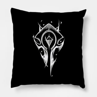 Horde Symbol Blk Pillow