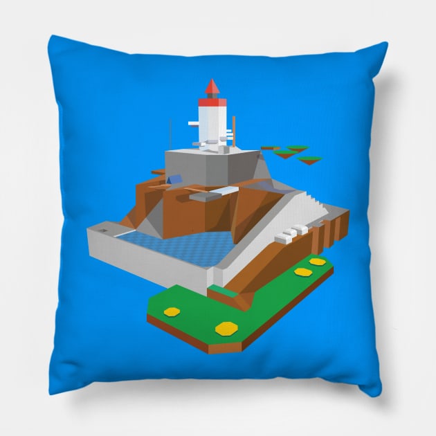 Whomp Fortress Pillow by ilcalvelage