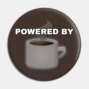 Powered By Coffee Pin