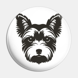 Yorkshire Terrier Silhouette Pin