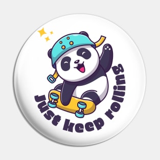 Adorable cute panda kawaii | just keep rolling Pin