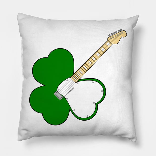 sham-rock on blue Pillow by B0red