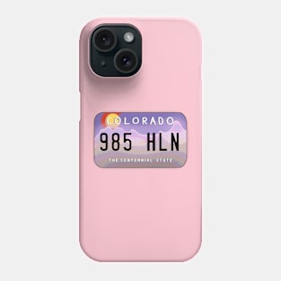 Colorado License Plate Phone Case