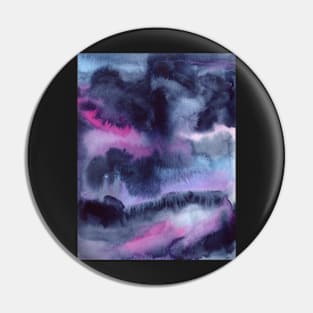 Bold Watercolor Texture with Indigo, Pink and Light Blue Pin